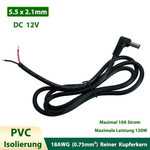Rechtwinklig hohlstecker - dc,